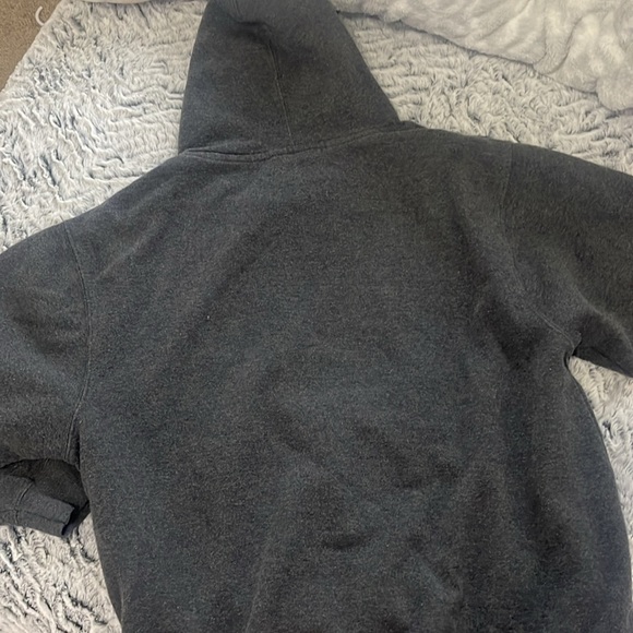 Medium Heavy Duty Grey Pro Club Hoodie - Picture 3 of 3